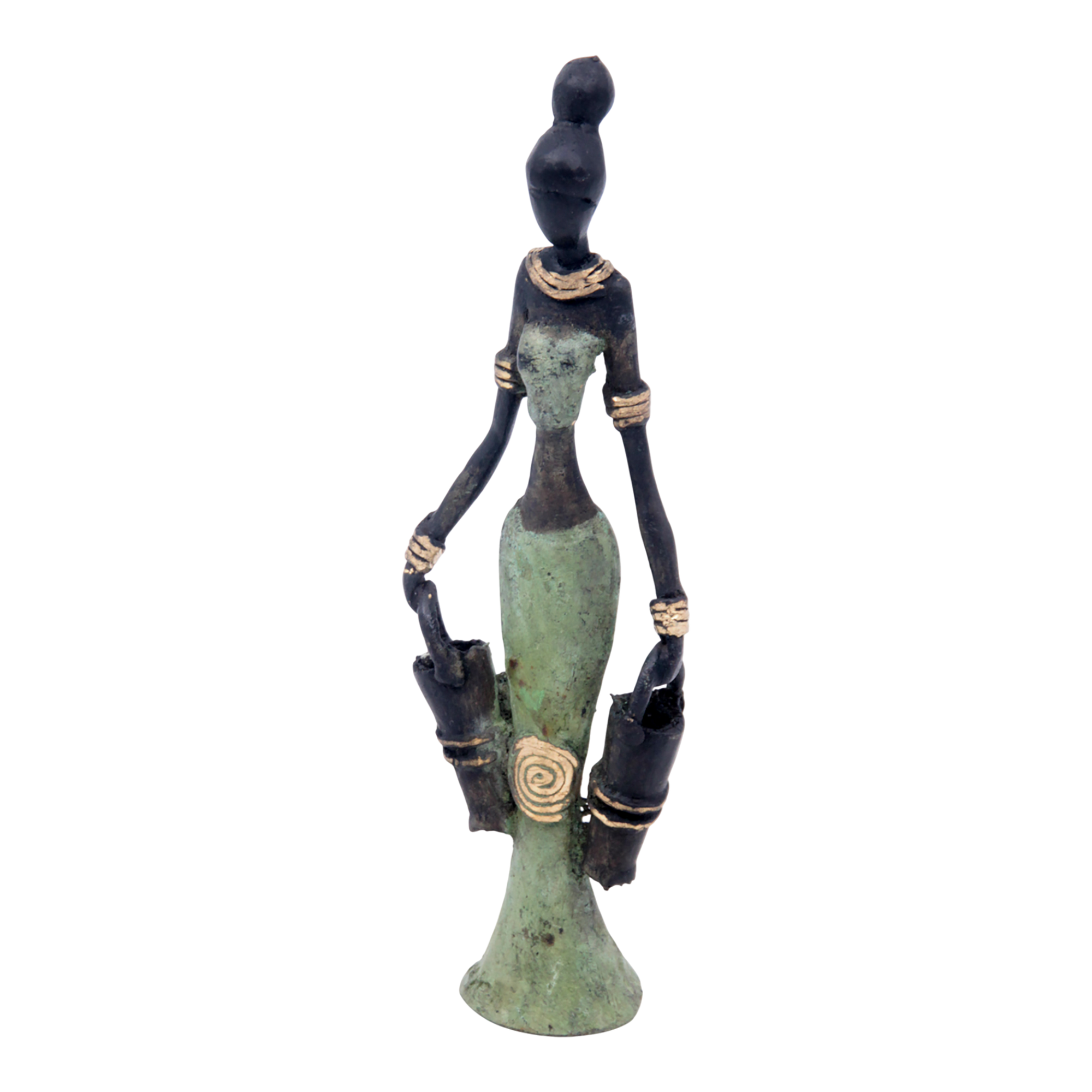 Bronze Mohamadi Dermé 20 cm vert n°2 