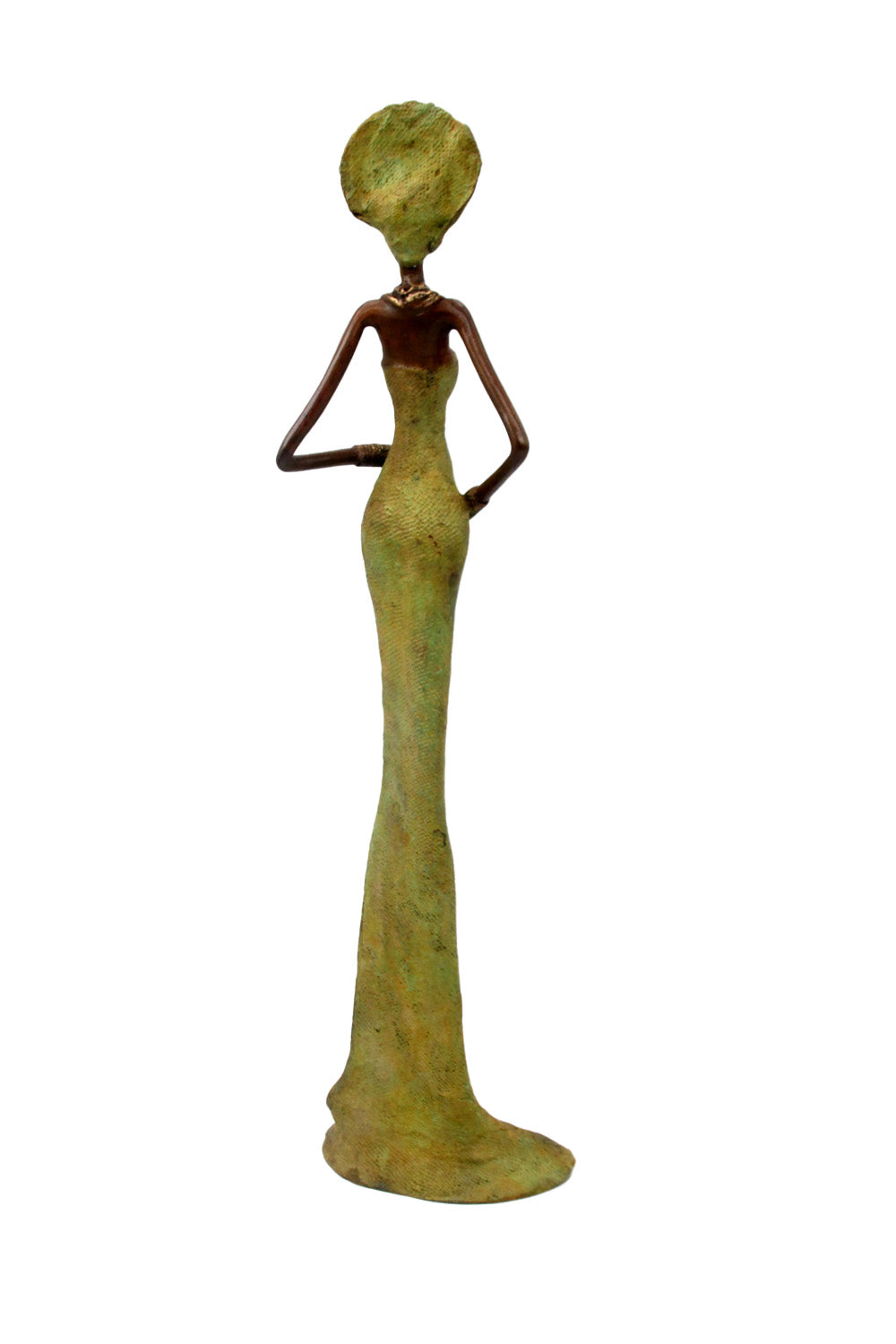Bronze Issouf 55 cm vert n°1 Bronzes d&#39;Afrique