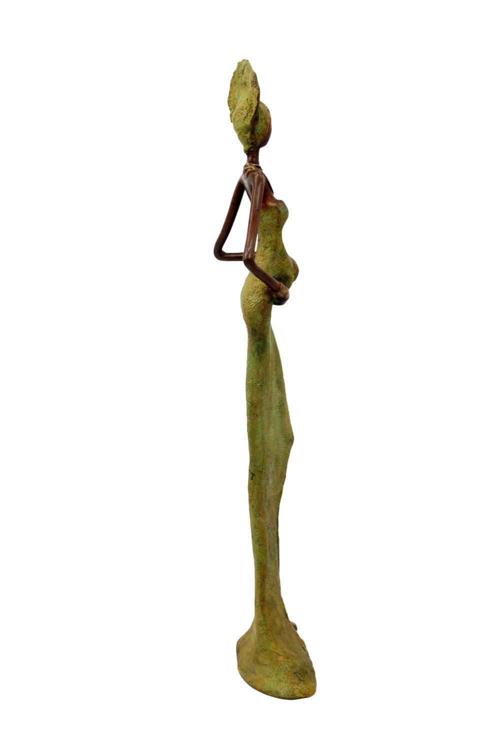 Bronze Issouf 55 cm vert n°1 Bronzes d&#39;Afrique