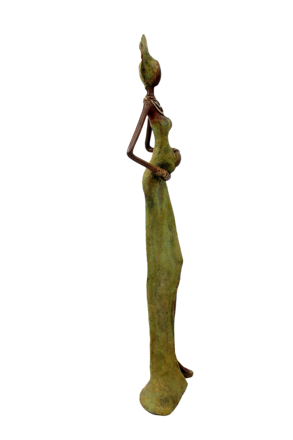 Bronze Issouf 55 cm vert n°1 Bronzes d&#39;Afrique