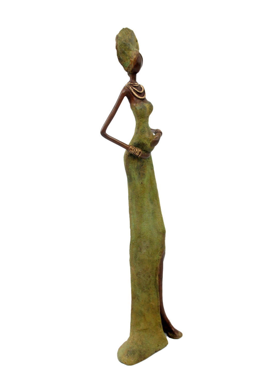 Bronze Issouf 55 cm vert n°1 Bronzes d&#39;Afrique