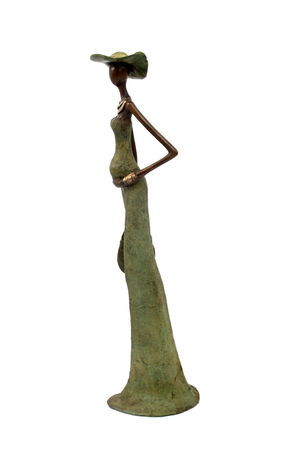 Bronze Issouf 55 cm vert n°4 Bronzes d&#39;Afrique
