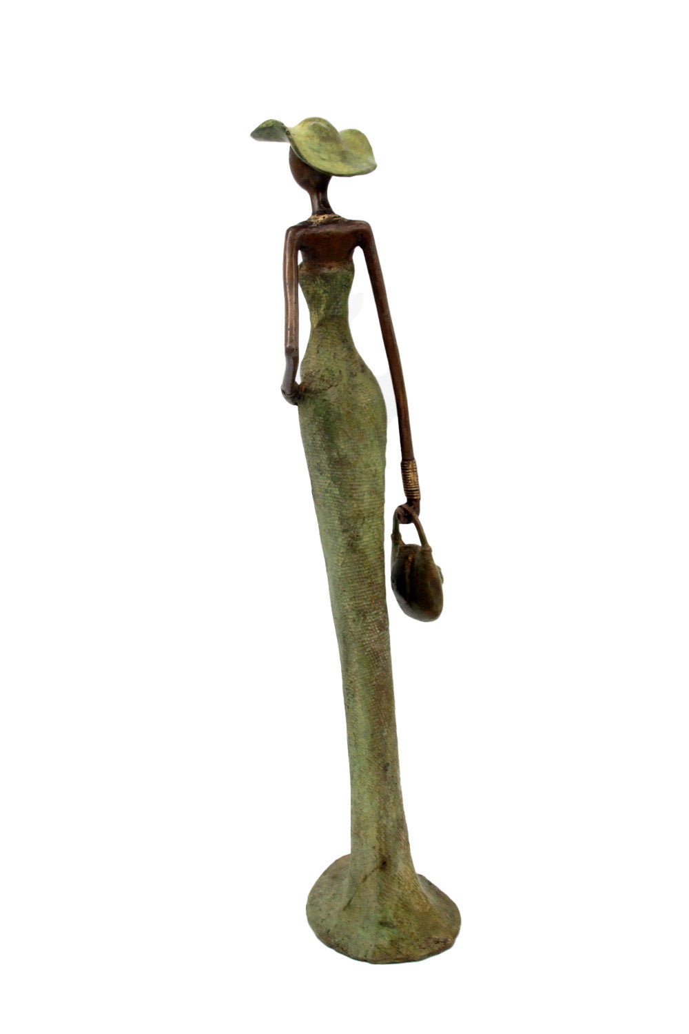 Bronze Issouf 55 cm vert n°4 Bronzes d&#39;Afrique
