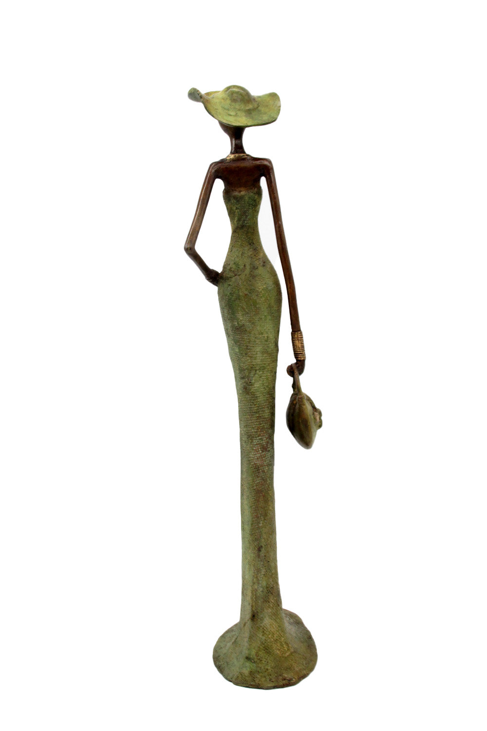 Bronze Issouf 55 cm vert n°4 Bronzes d&#39;Afrique