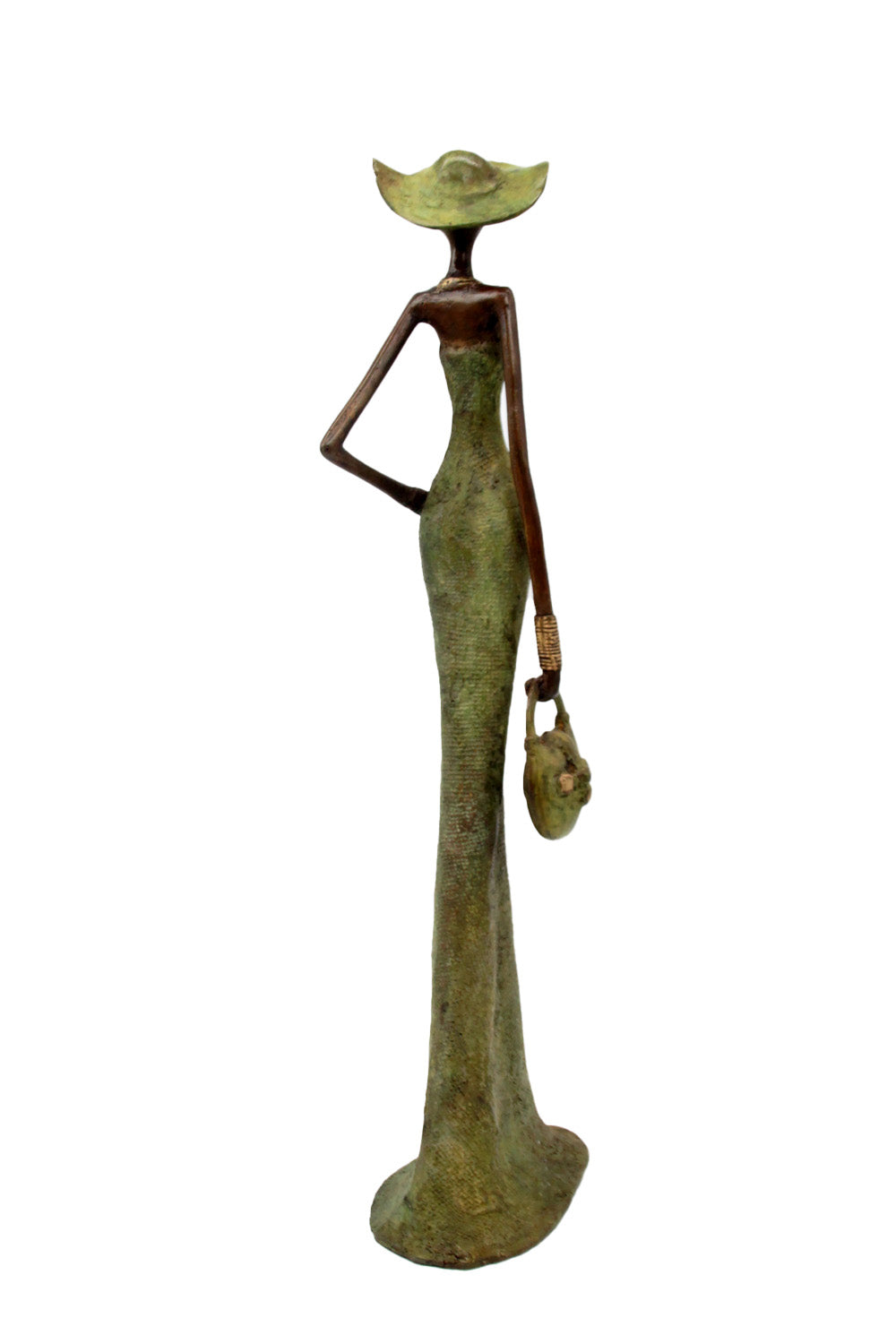 Bronze Issouf 55 cm vert n°4 Bronzes d&#39;Afrique