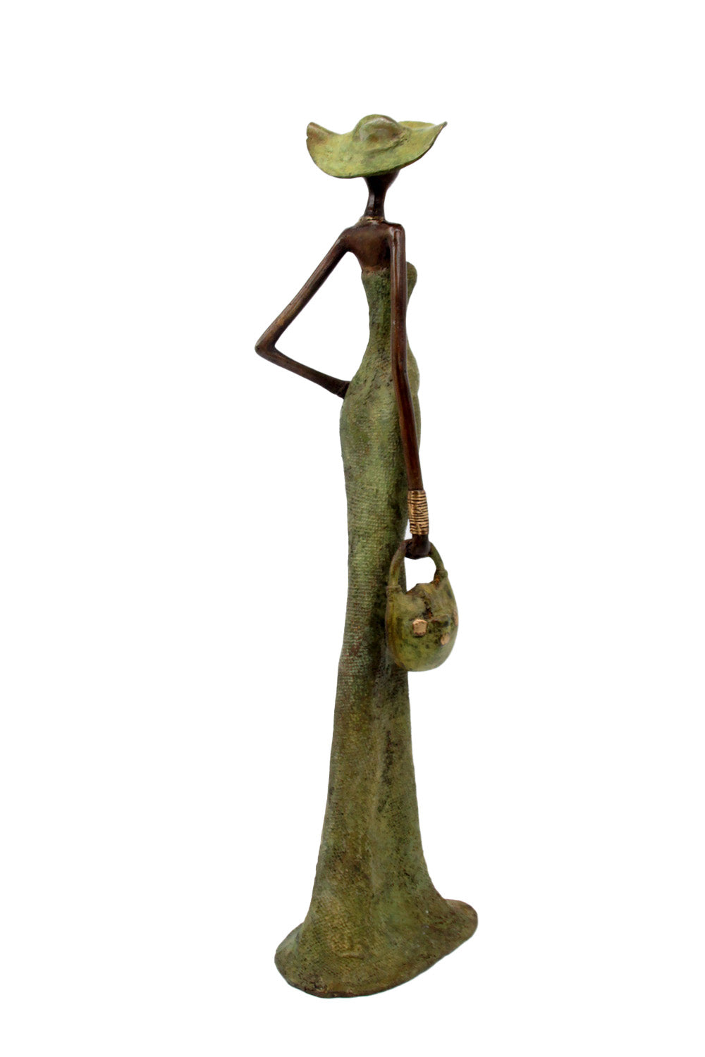 Bronze Issouf 55 cm vert n°4 Bronzes d&#39;Afrique
