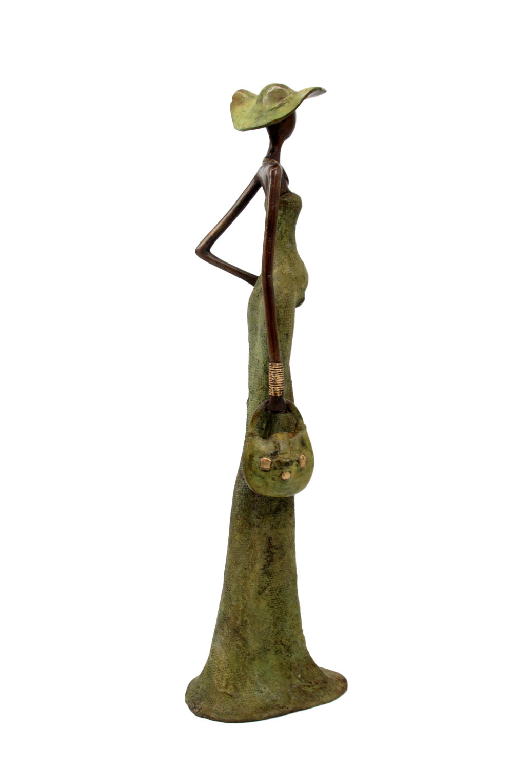 Bronze Issouf 55 cm vert n°4 Bronzes d&#39;Afrique