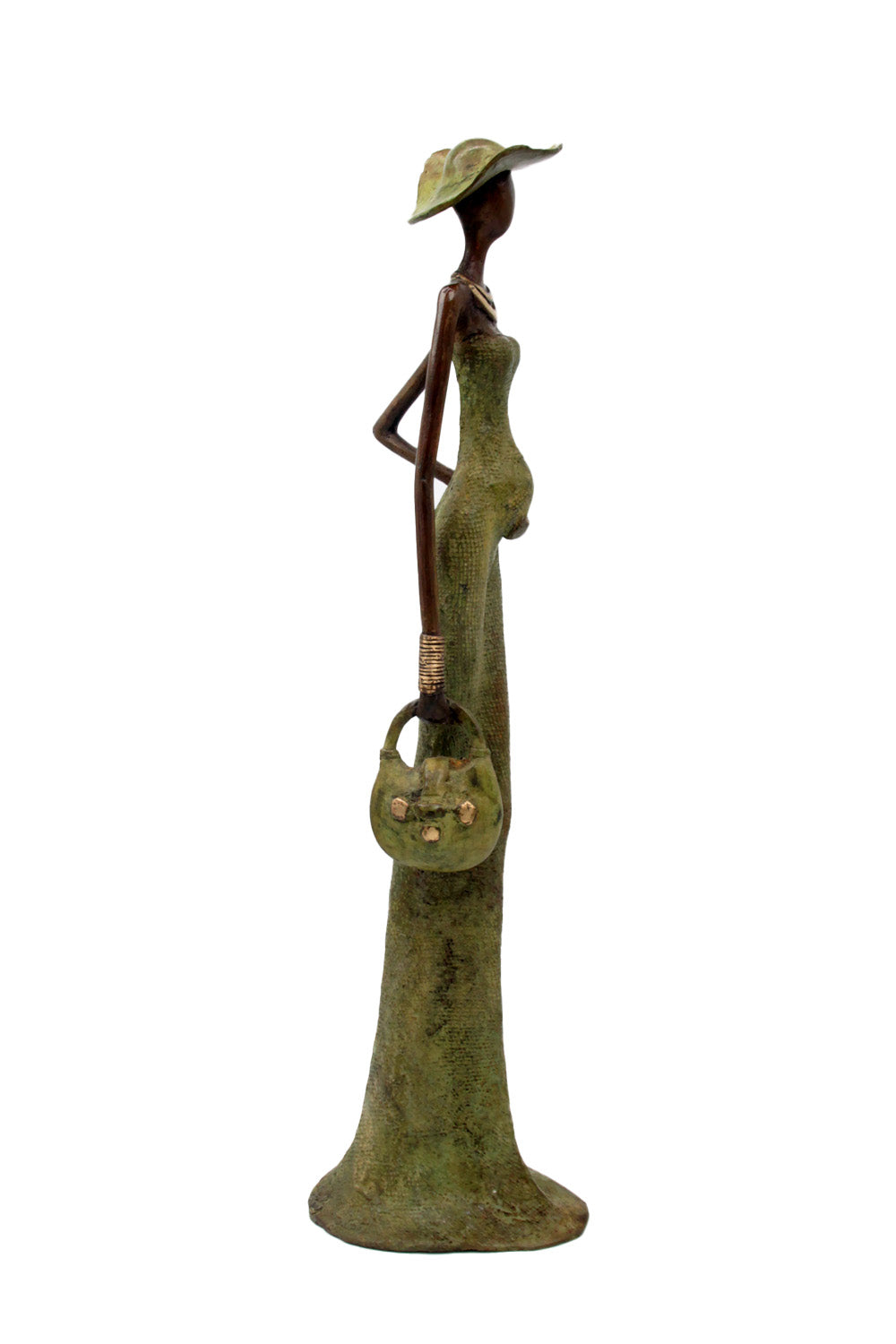 Bronze Issouf 55 cm vert n°4 Bronzes d&#39;Afrique