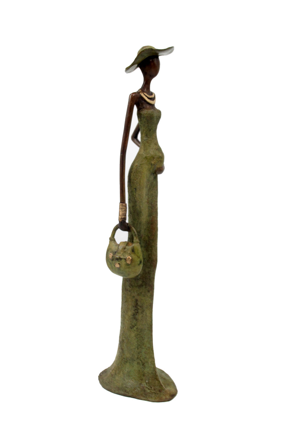 Bronze Issouf 55 cm vert n°4 Bronzes d&#39;Afrique