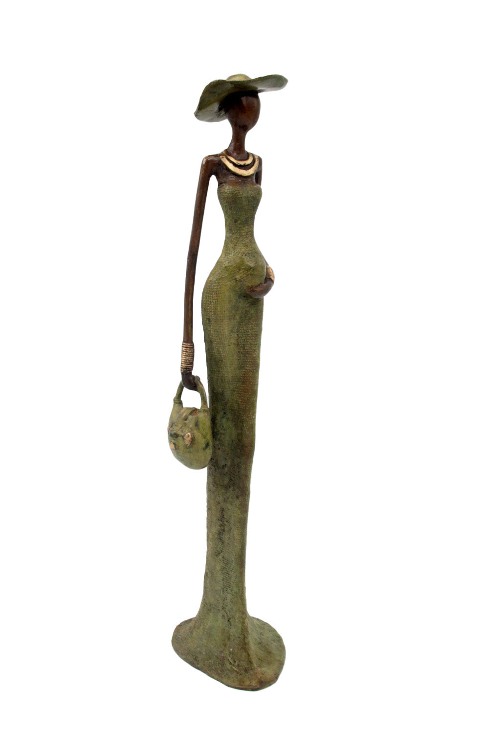 Bronze Issouf 55 cm vert n°4 Bronzes d&#39;Afrique