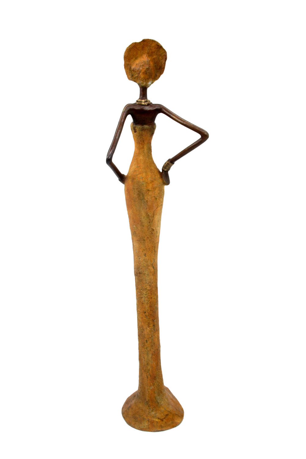 Bronze Issouf 55 cm orange n°2 Bronzes d&#39;Afrique