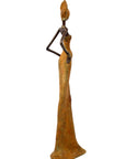 Bronze Issouf 55 cm orange n°2 Bronzes d'Afrique