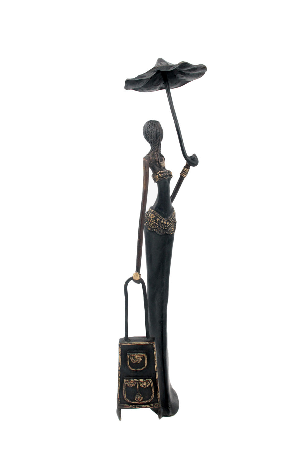 Bronze Issouf sans socle 55 cm noir n°1 Bronzes d&#39;Afrique
