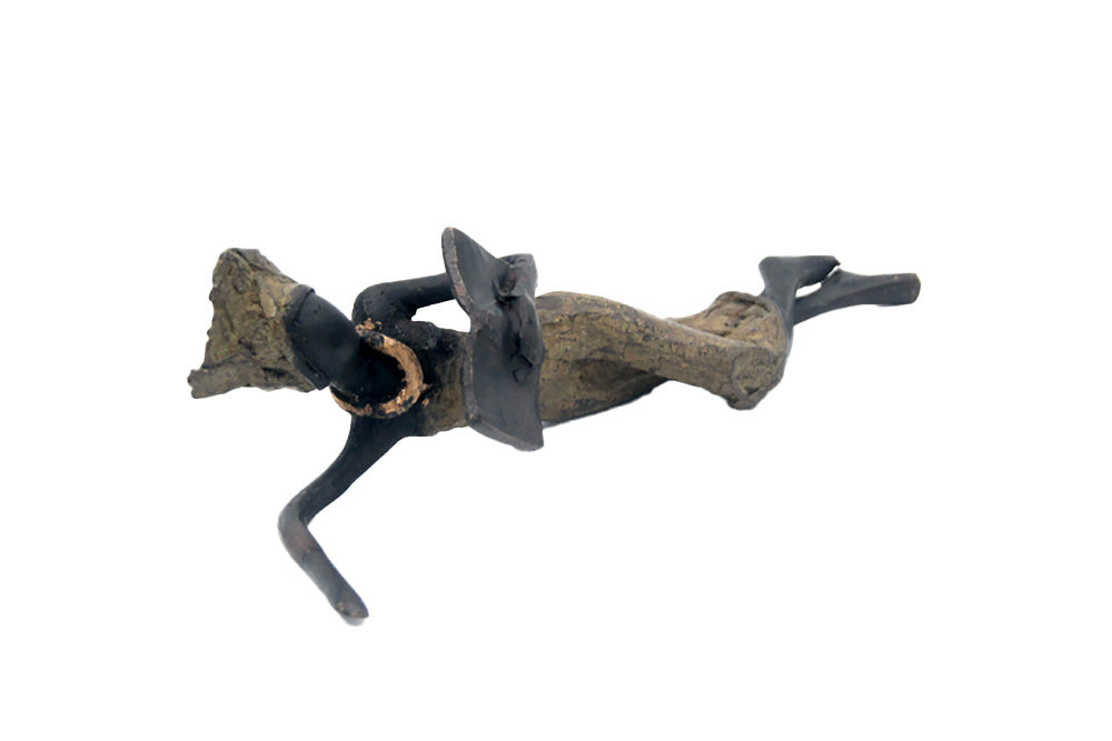 Bronze allongé 20 cm vert n°2 Bronzes d&#39;Afrique