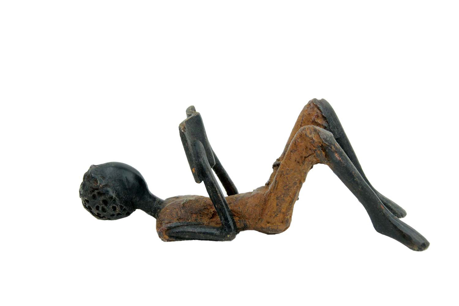 Bronze allongé 20 cm marron n°3 Bronzes d&#39;Afrique
