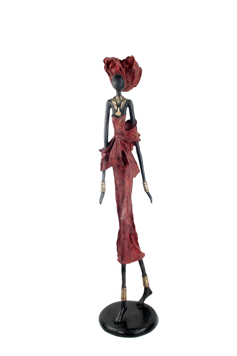 Bronze Issouf 80 cm rouge n°1 Bronzes d'Afrique