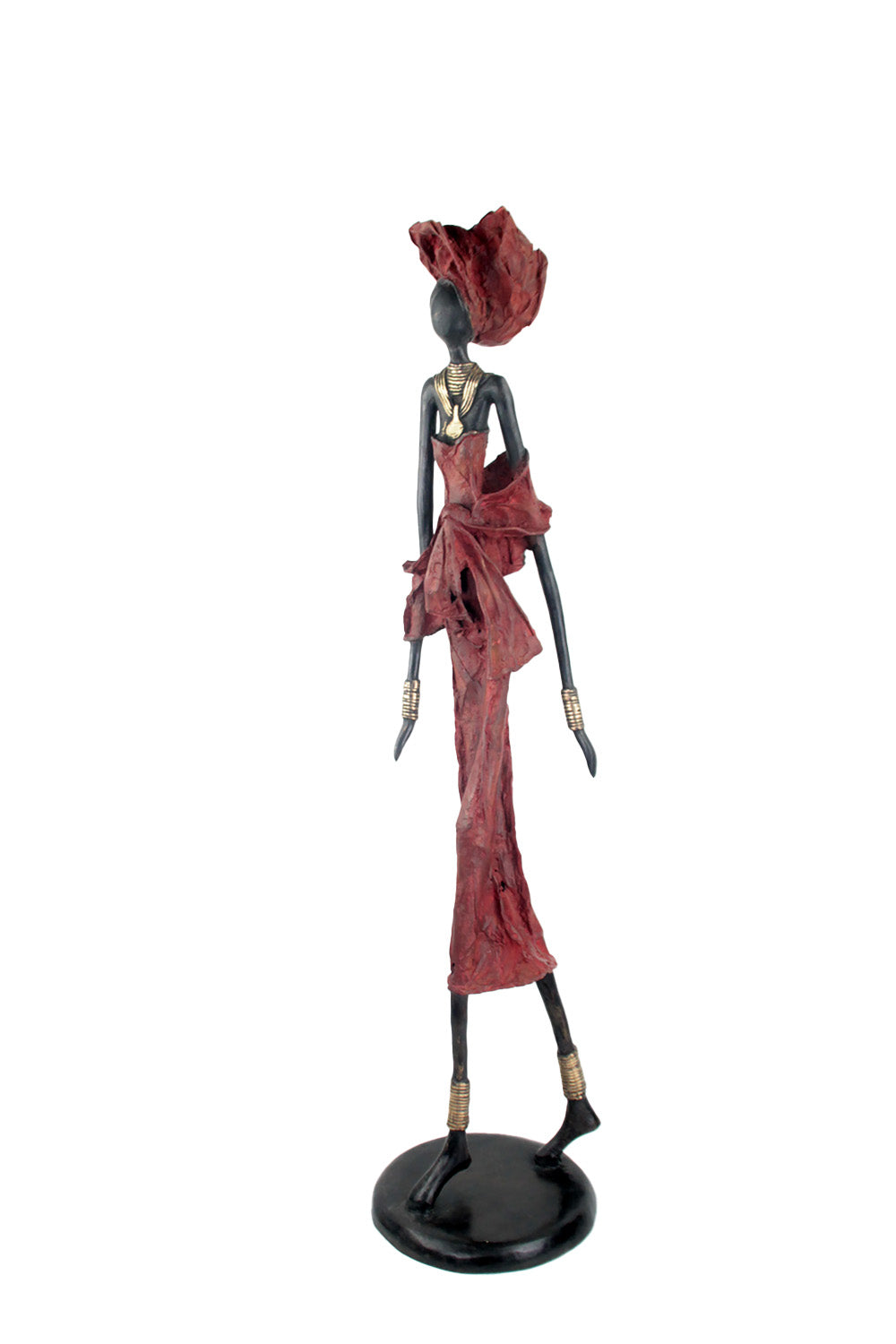 Bronze Issouf 80 cm rouge n°1 Bronzes d'Afrique