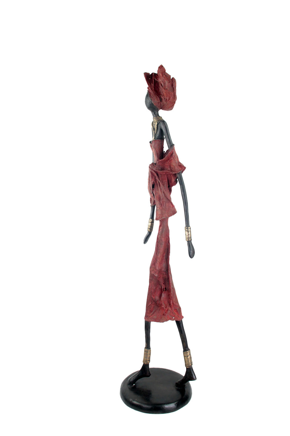 Bronze Issouf 80 cm rouge n°1 Bronzes d'Afrique