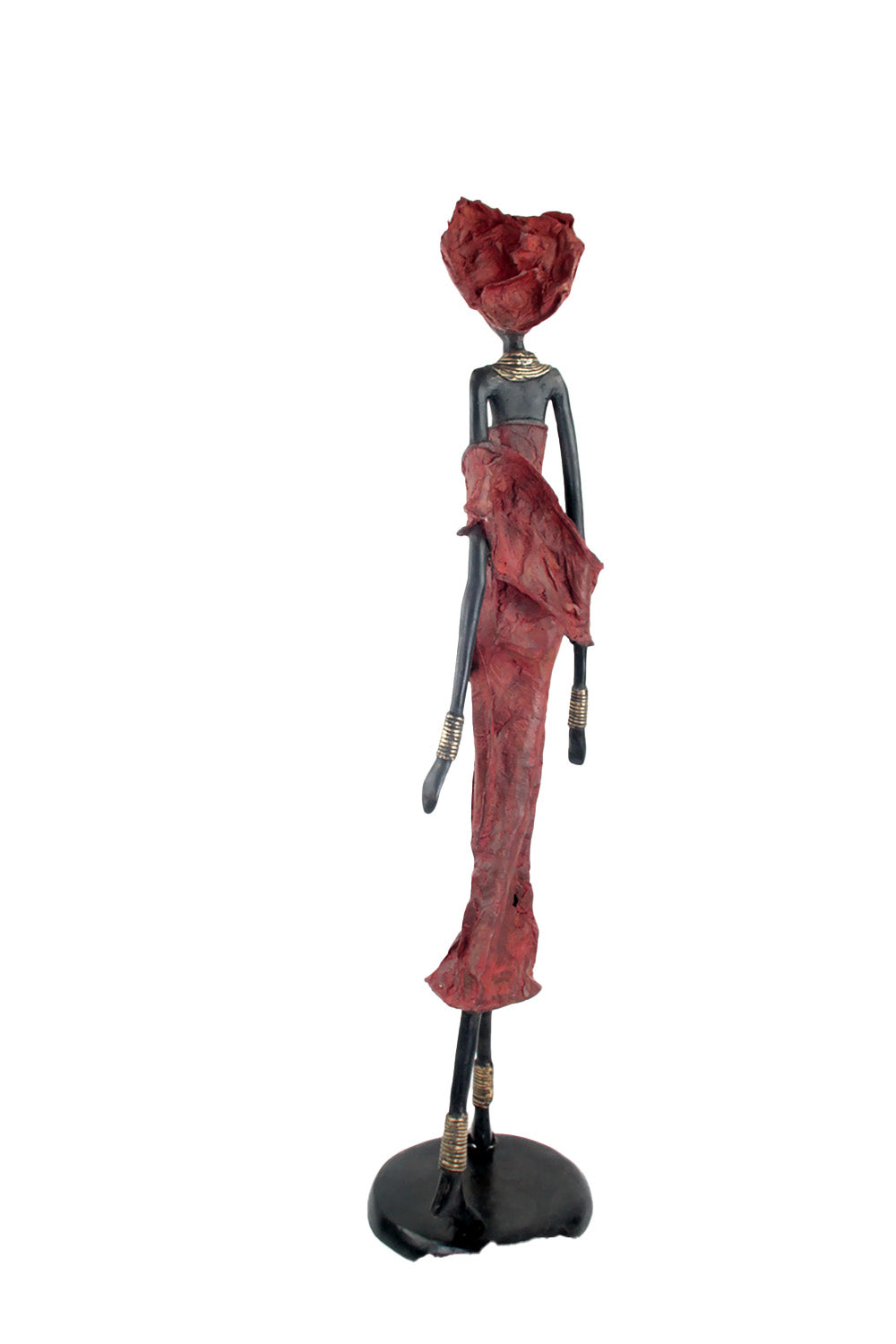 Bronze Issouf 80 cm rouge n°1 Bronzes d'Afrique