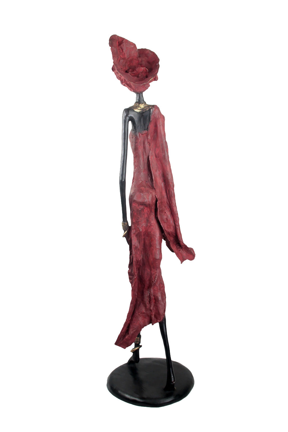 Bronze Issouf 110 cm rouge n°2 Bronzes d'Afrique
