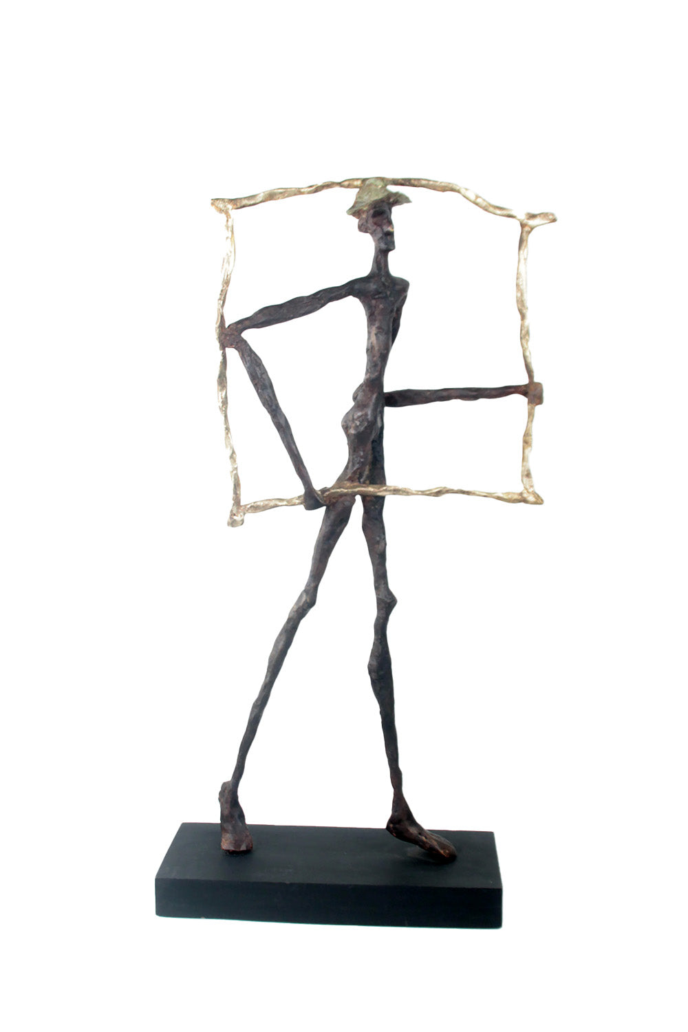 Bronze le paradigme 60 cm marron et doré n°1 Bronzes d&#39;Afrique