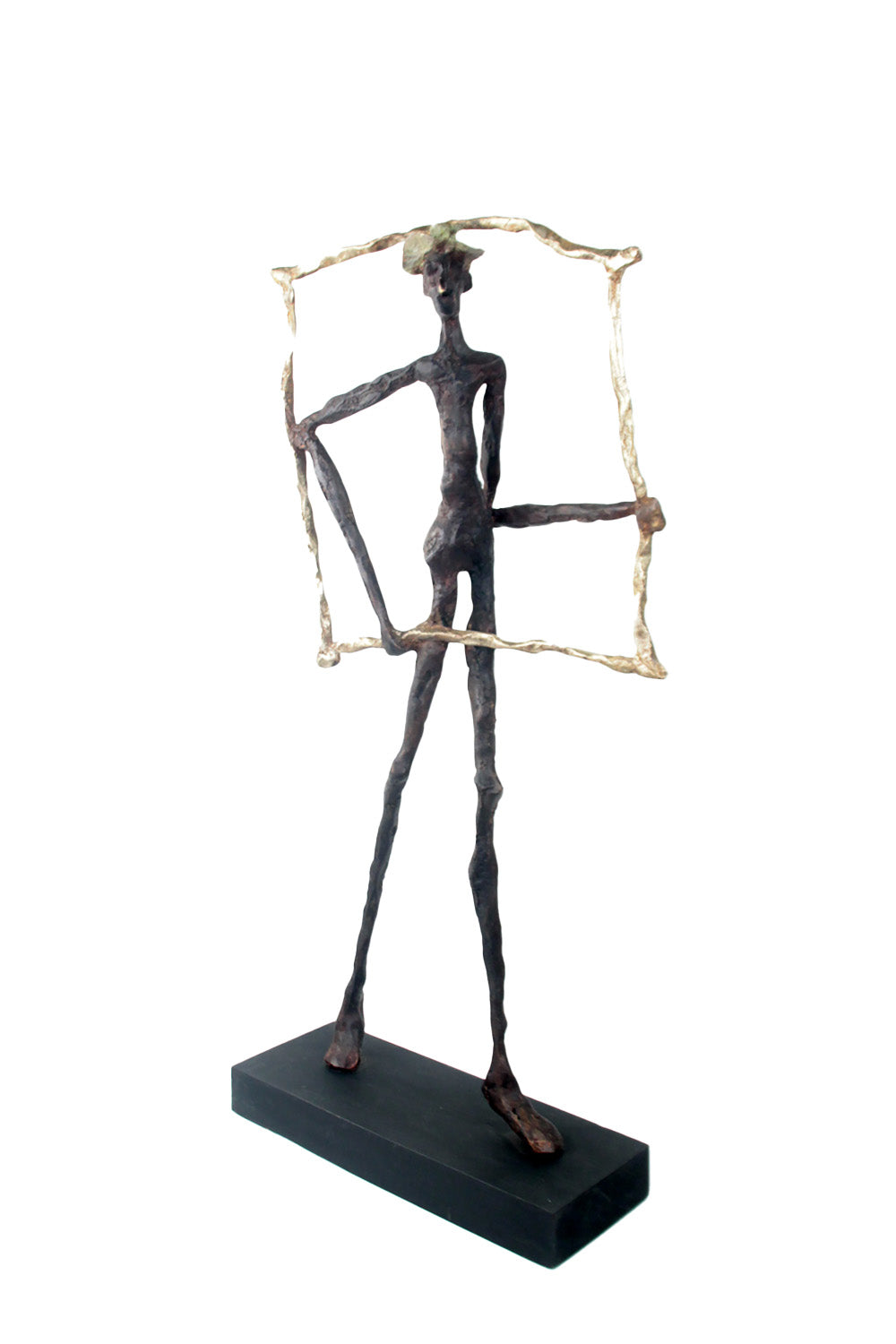 Bronze le paradigme 60 cm marron et doré n°1 Bronzes d&#39;Afrique