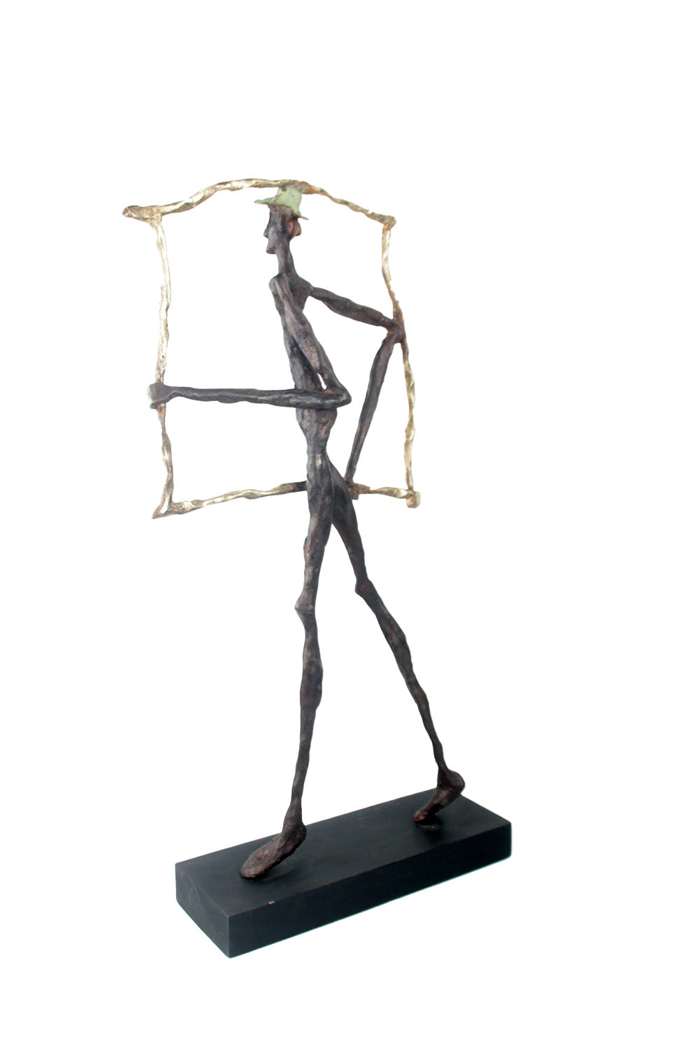 Bronze le paradigme 60 cm marron et doré n°1 Bronzes d&#39;Afrique