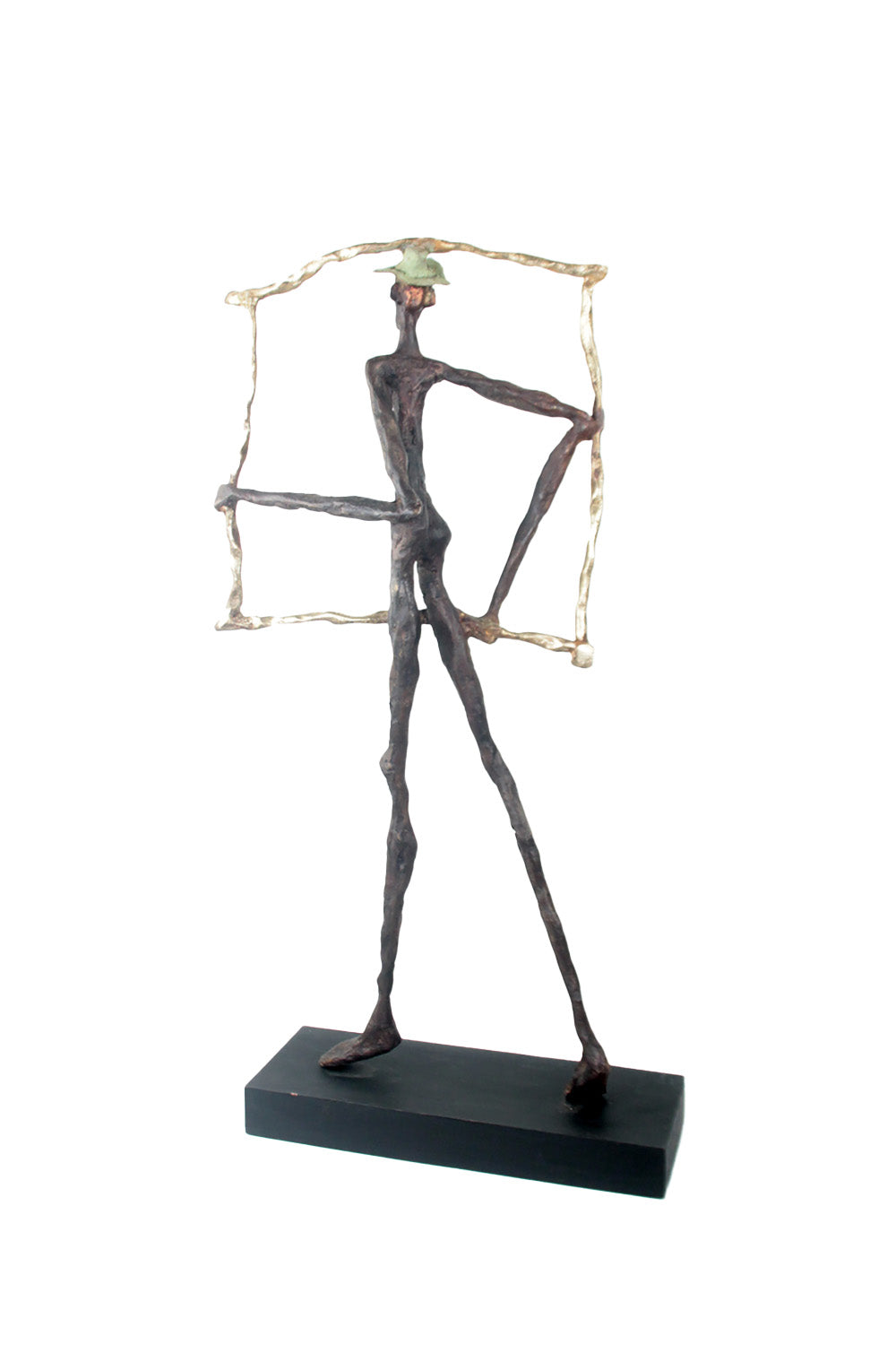 Bronze le paradigme 60 cm marron et doré n°1 Bronzes d&#39;Afrique