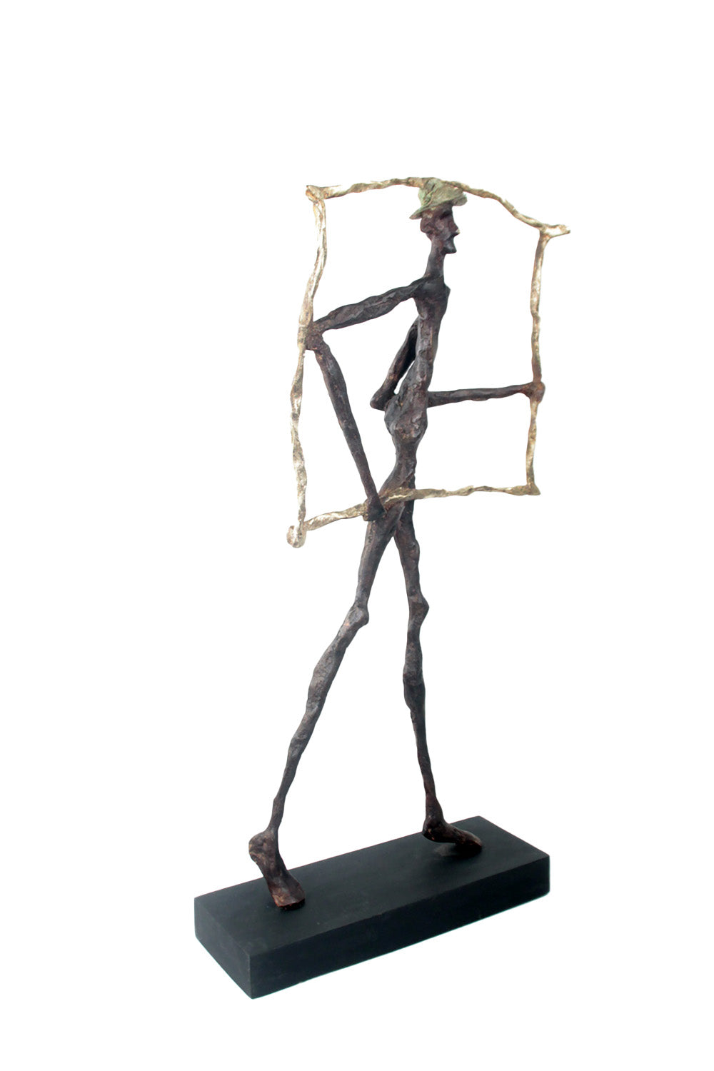Bronze le paradigme 60 cm marron et doré n°1 Bronzes d&#39;Afrique