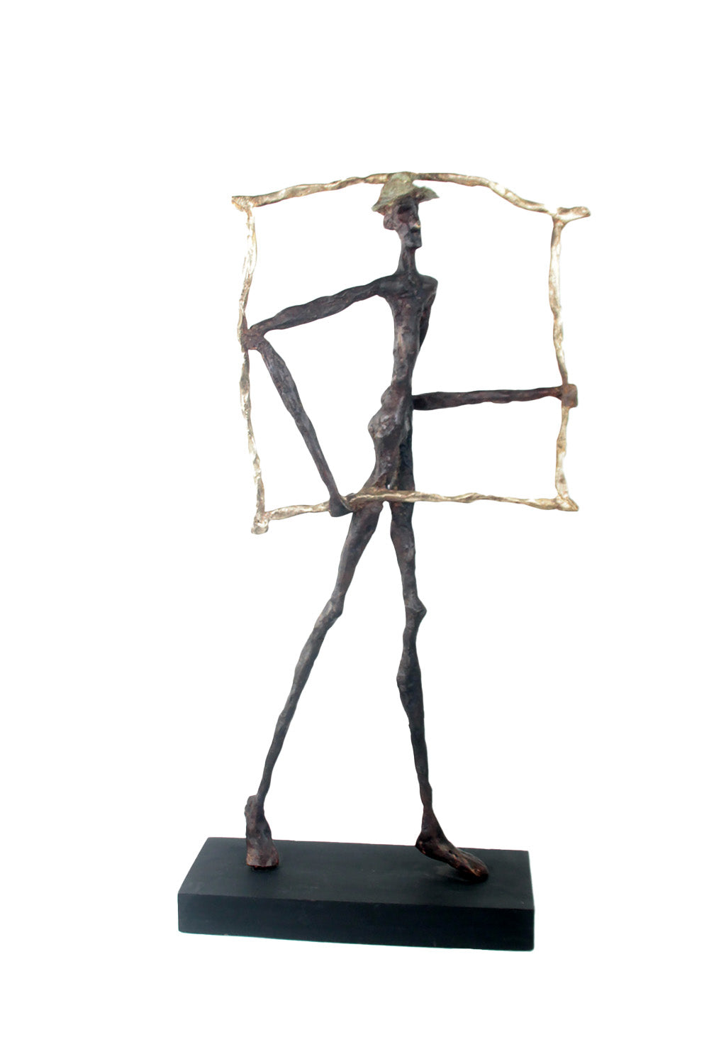 Bronze le paradigme 60 cm marron et doré n°1 Bronzes d&#39;Afrique
