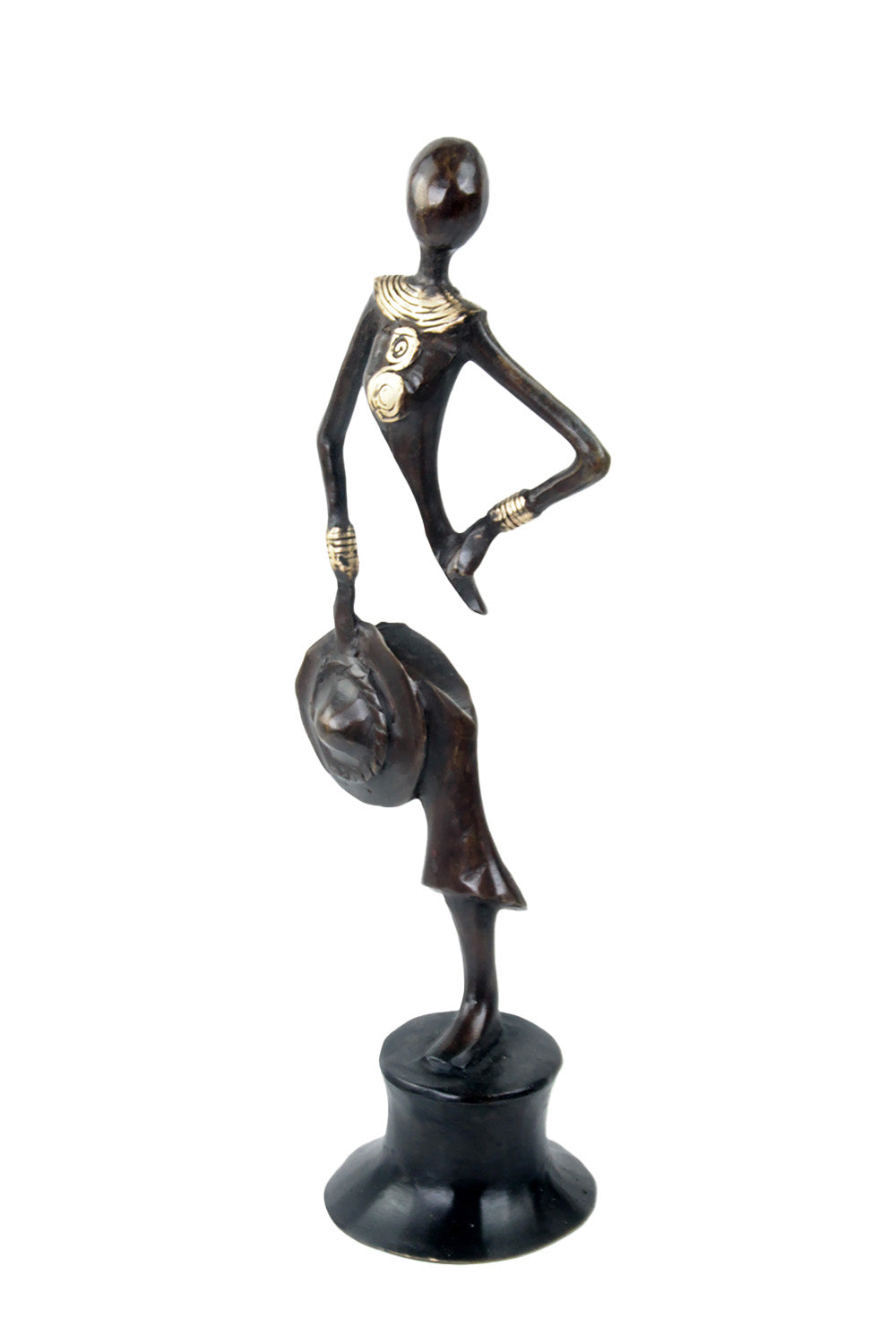 Bronze Catalano 30 cm marron n°8 Bronzes d'Afrique