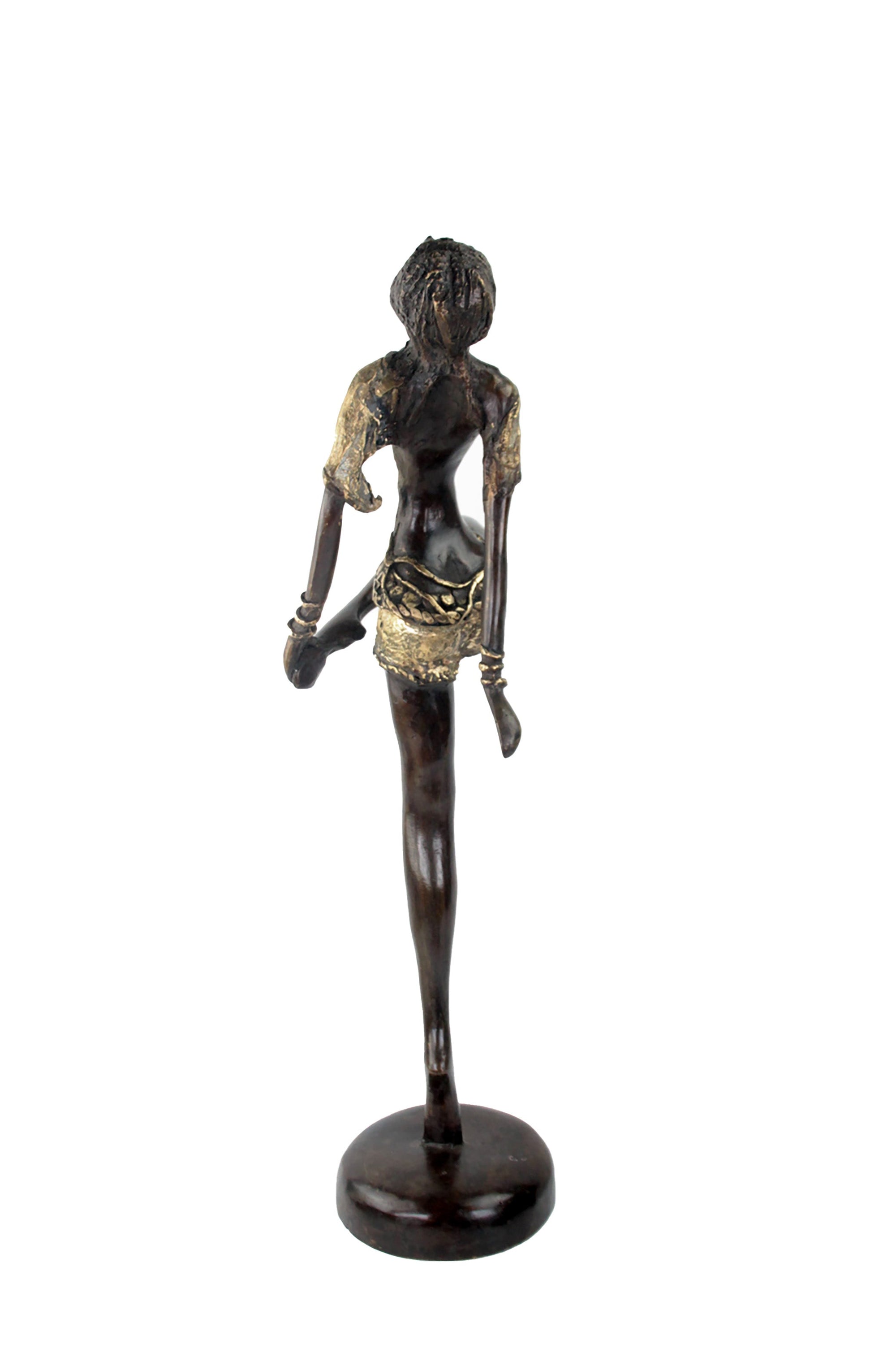 Bronze Issouf danseuse 55 cm doré n°1 Bronzes d&#39;Afrique