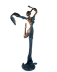 Bronze Issouf danseuse 70 cm bleu n°1 Bronzes d'Afrique