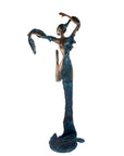 Bronze Issouf danseuse 70 cm bleu n°1 Bronzes d'Afrique