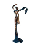 Bronze Issouf danseuse 70 cm bleu n°1 Bronzes d'Afrique