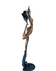 Bronze Issouf danseuse 70 cm bleu n°1 Bronzes d'Afrique