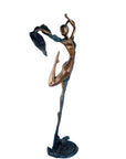 Bronze Issouf danseuse 70 cm bleu n°1 Bronzes d'Afrique