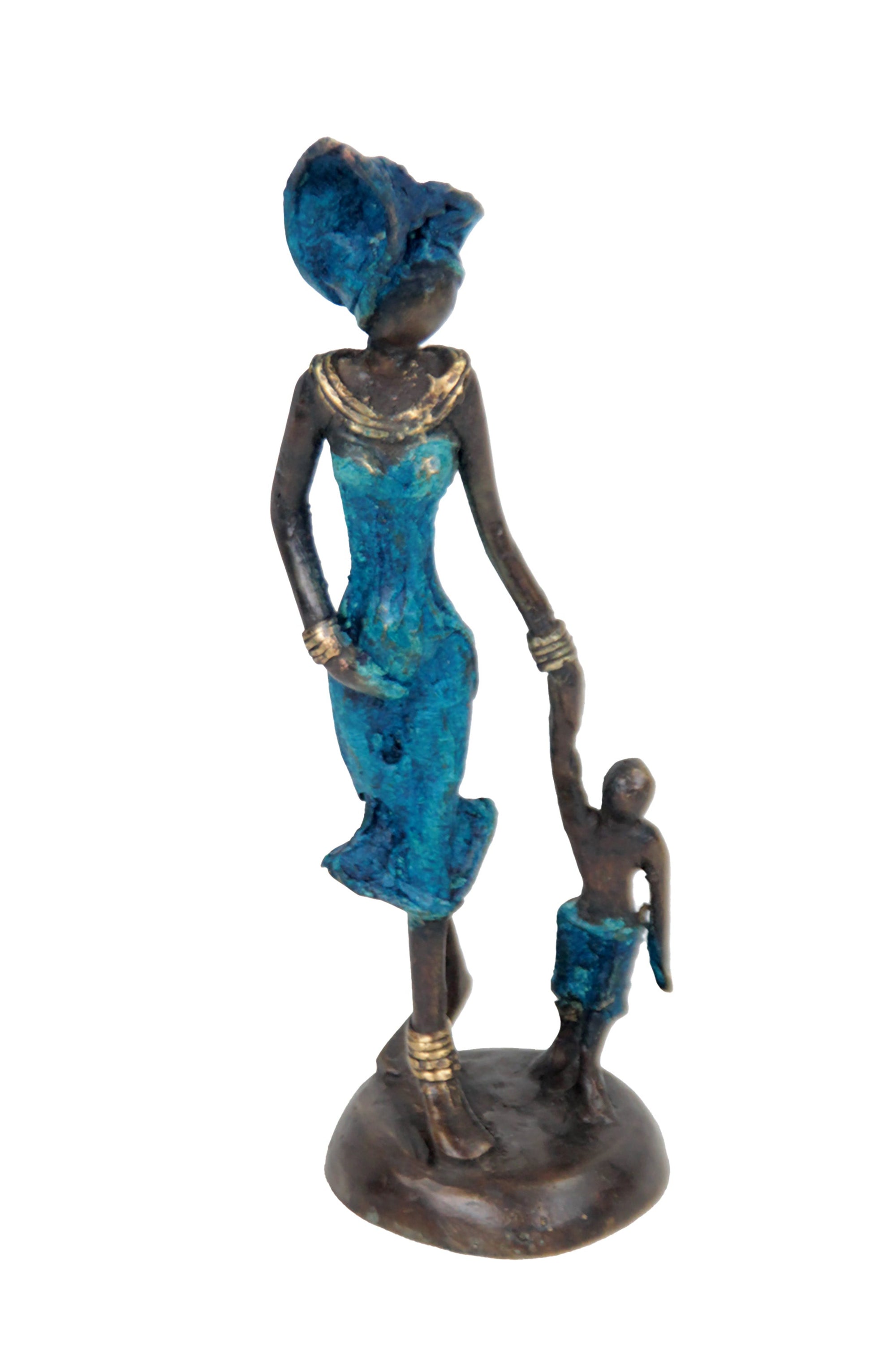 Bronze 15 cm bleu n°27 Bronzes d'Afrique