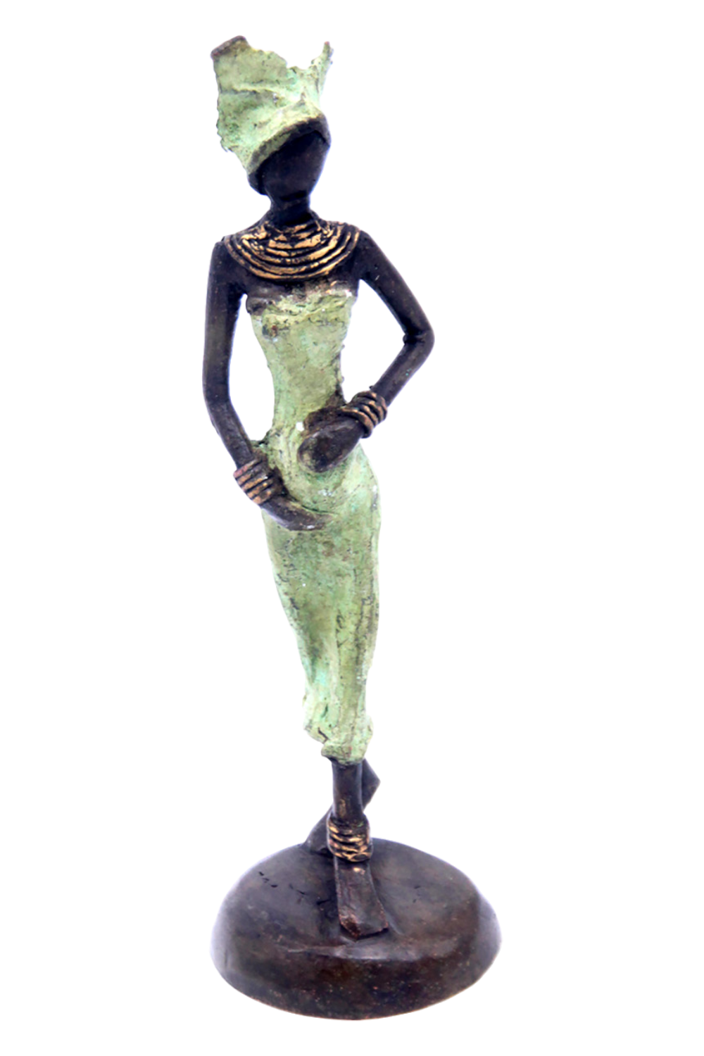 Bronze 15 cm vert n°20 Bronzes d'Afrique