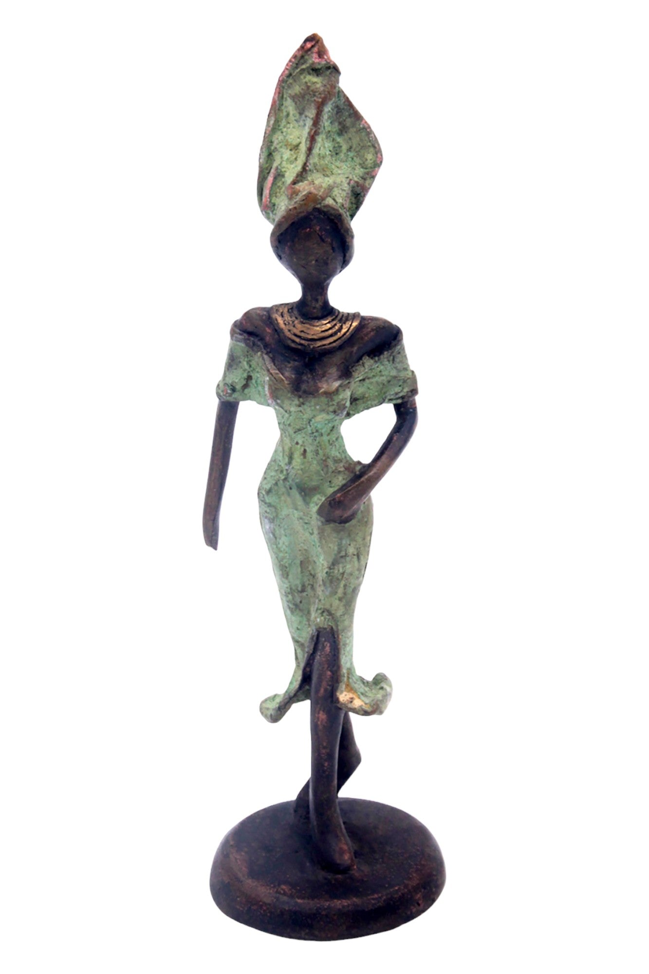 Bronze 20 cm vert n°5 Bronzes d'Afrique
