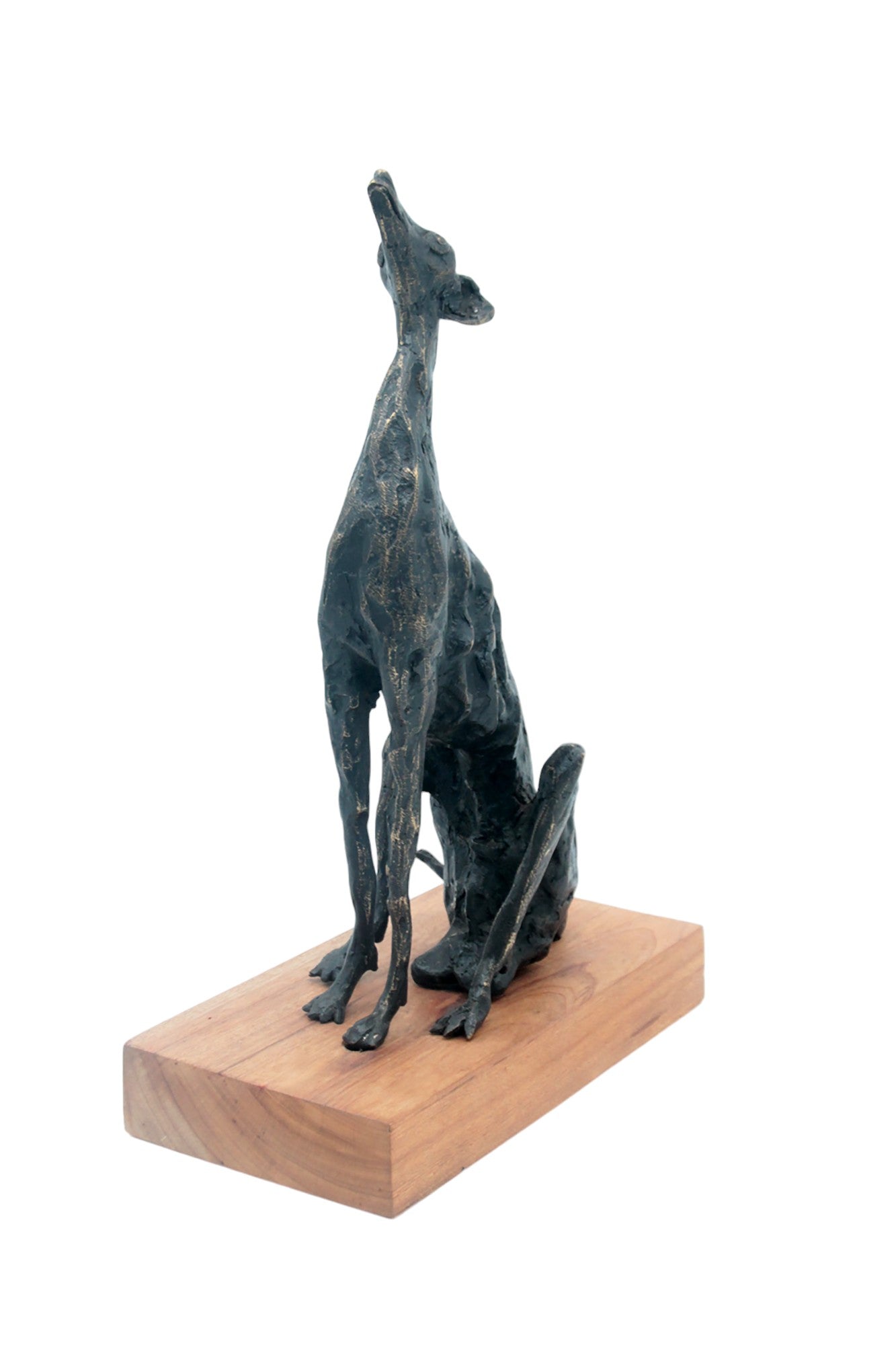 Bronze lévrier 35 cm marron n°2 Bronzes d&#39;Afrique