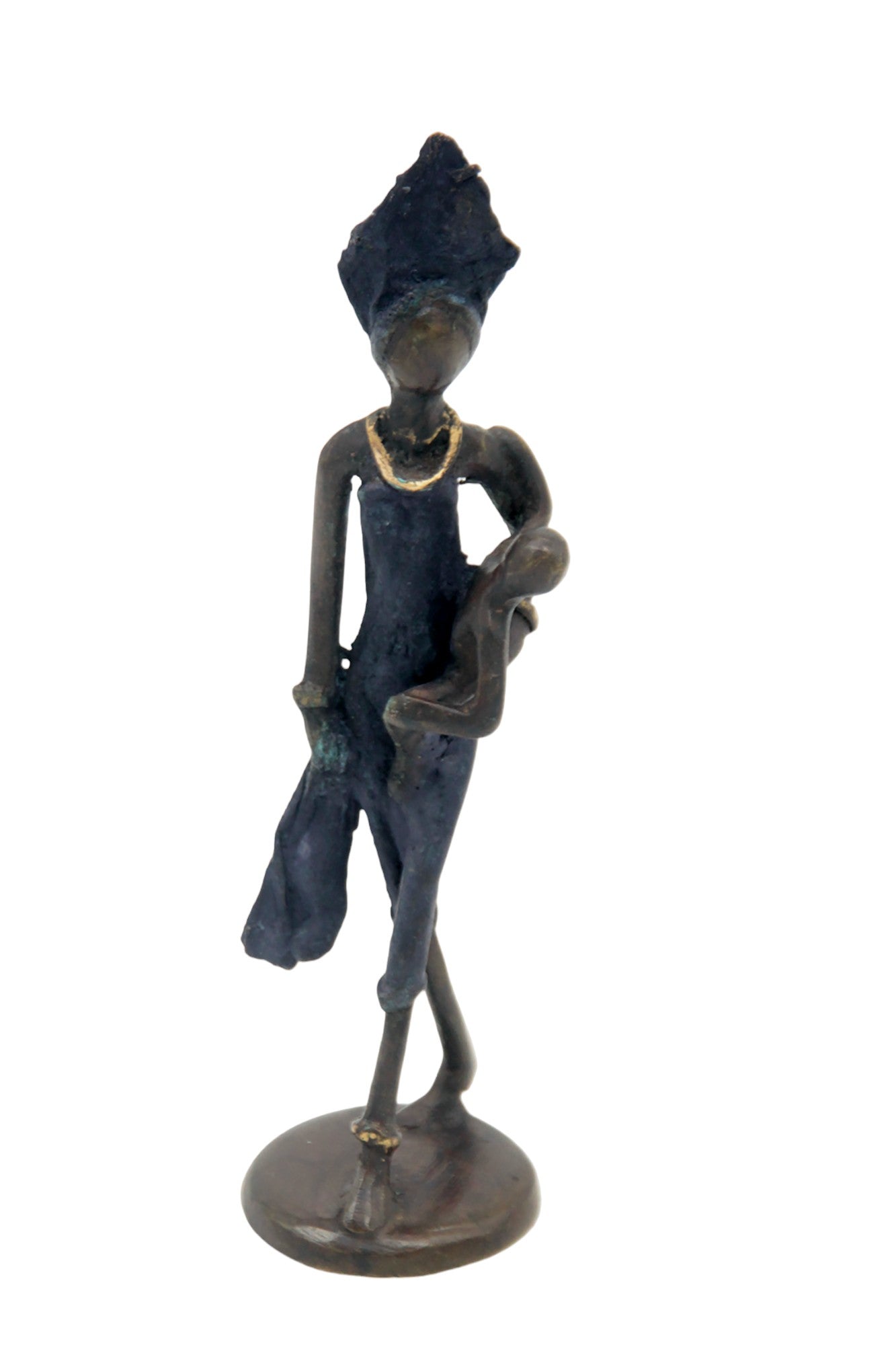 Bronze 15 cm violet n°1 Bronzes d'Afrique
