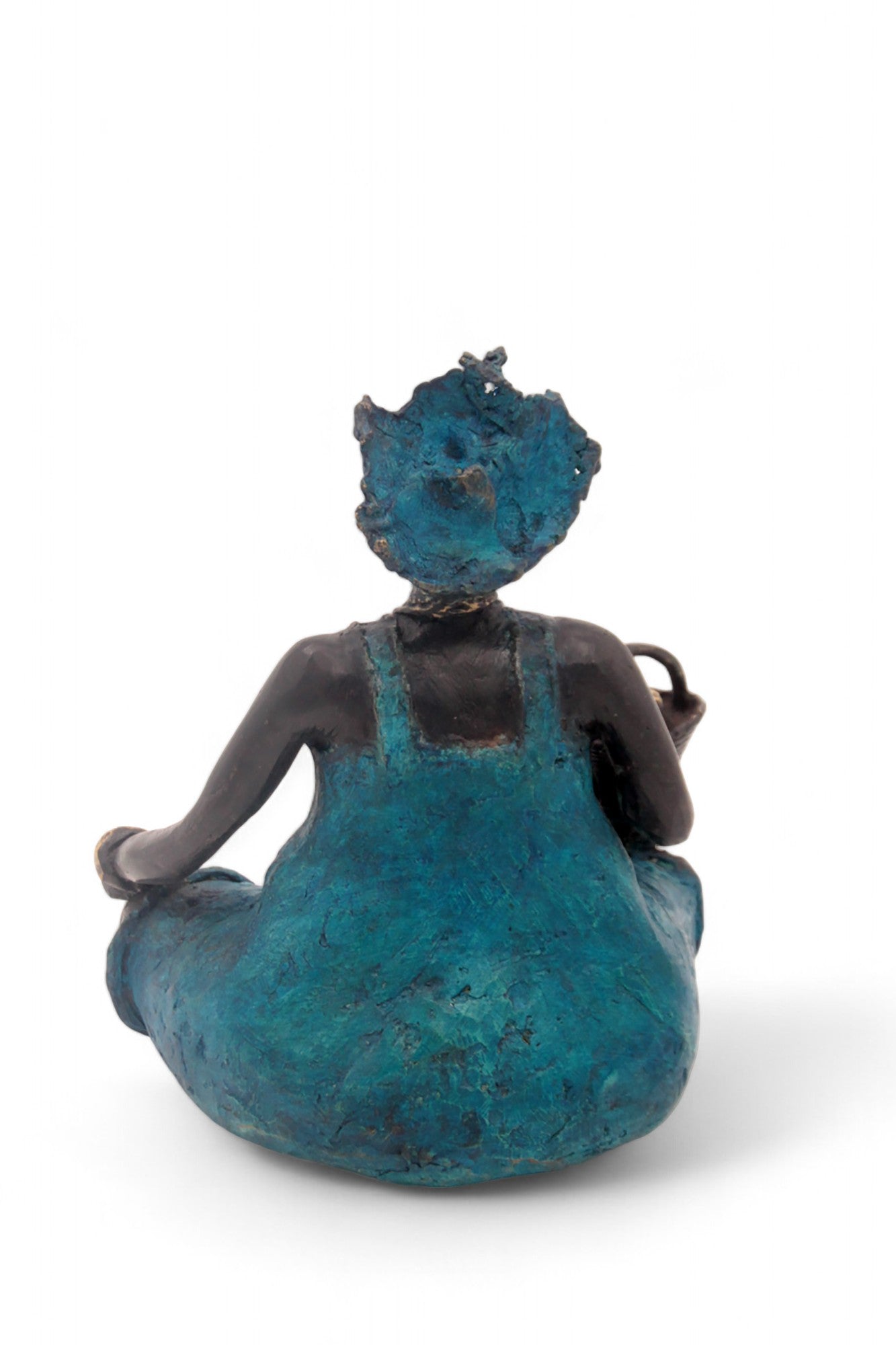 Bronze Big Mama 20 cm bleu n°1 Bronzes d&#39;Afrique
