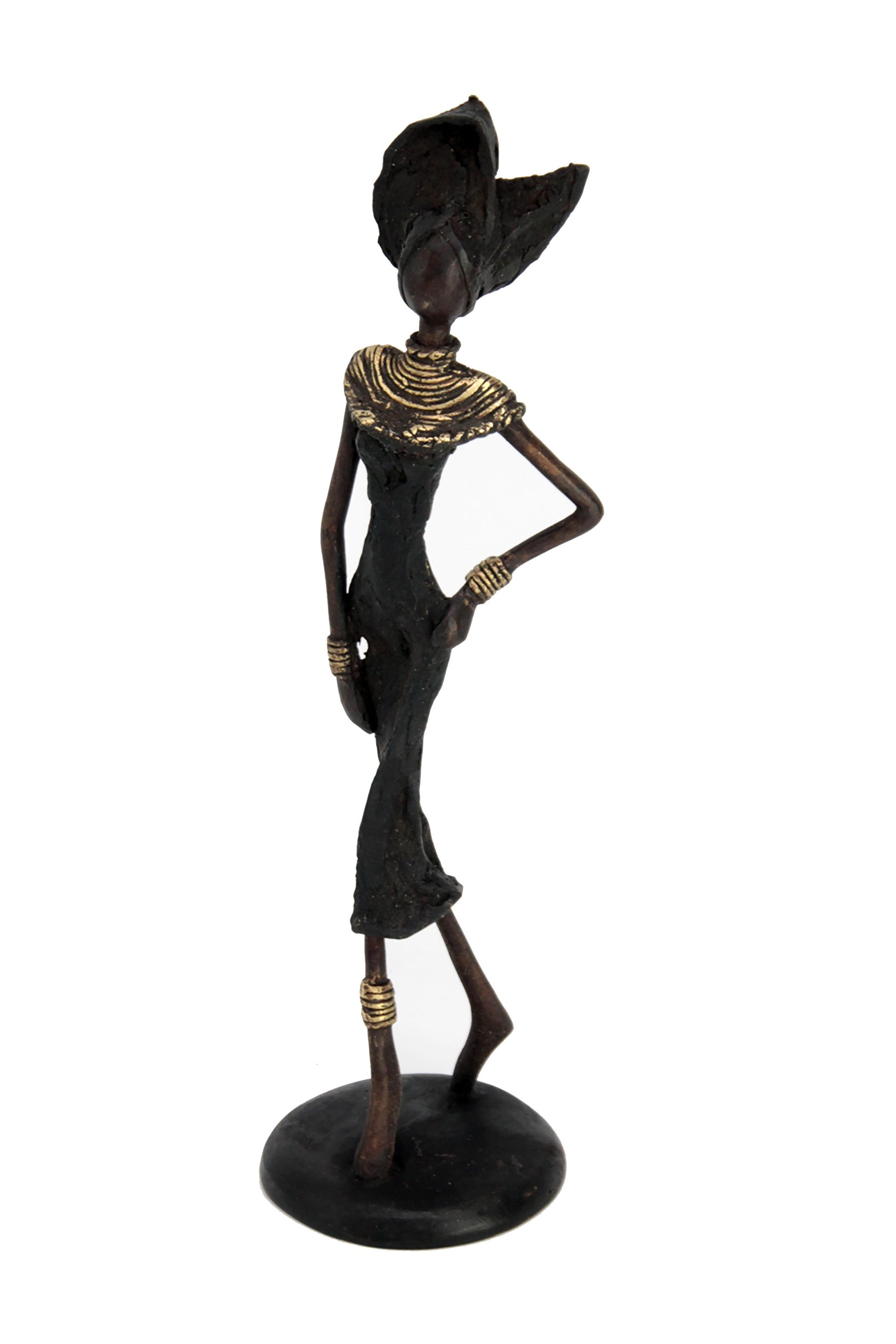 Bronze 25 cm noir n°17 Bronzes d&#39;Afrique
