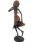 Bronze danseuse 50 cm marron n°1 Bronzes d'Afrique