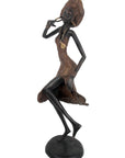 Bronze danseuse 50 cm marron n°1 Bronzes d'Afrique