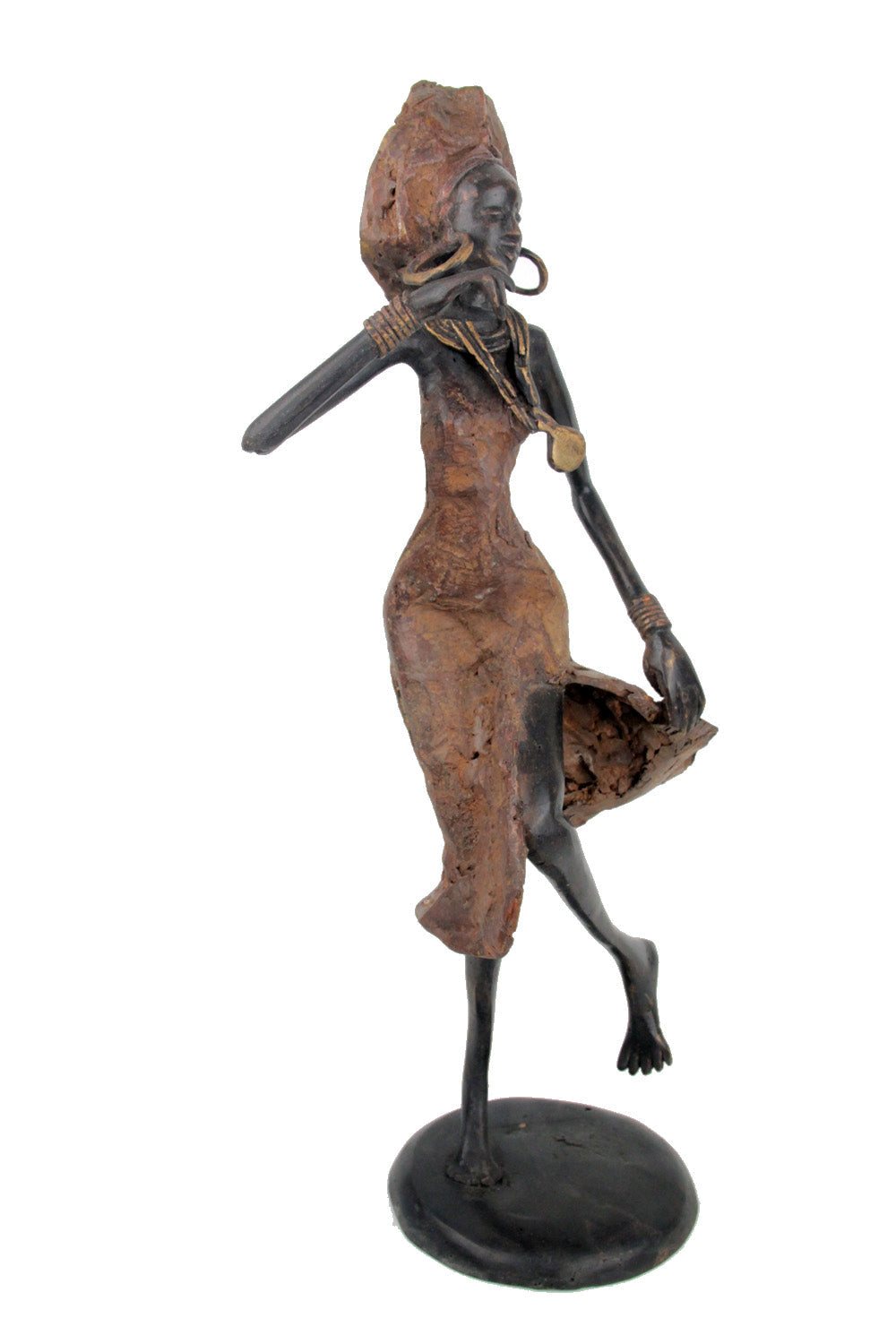 Bronze danseuse 50 cm marron n°1 Bronzes d'Afrique