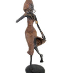 Bronze danseuse 50 cm marron n°1 Bronzes d'Afrique
