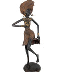 Bronze danseuse 50 cm marron n°2 Bronzes d'Afrique