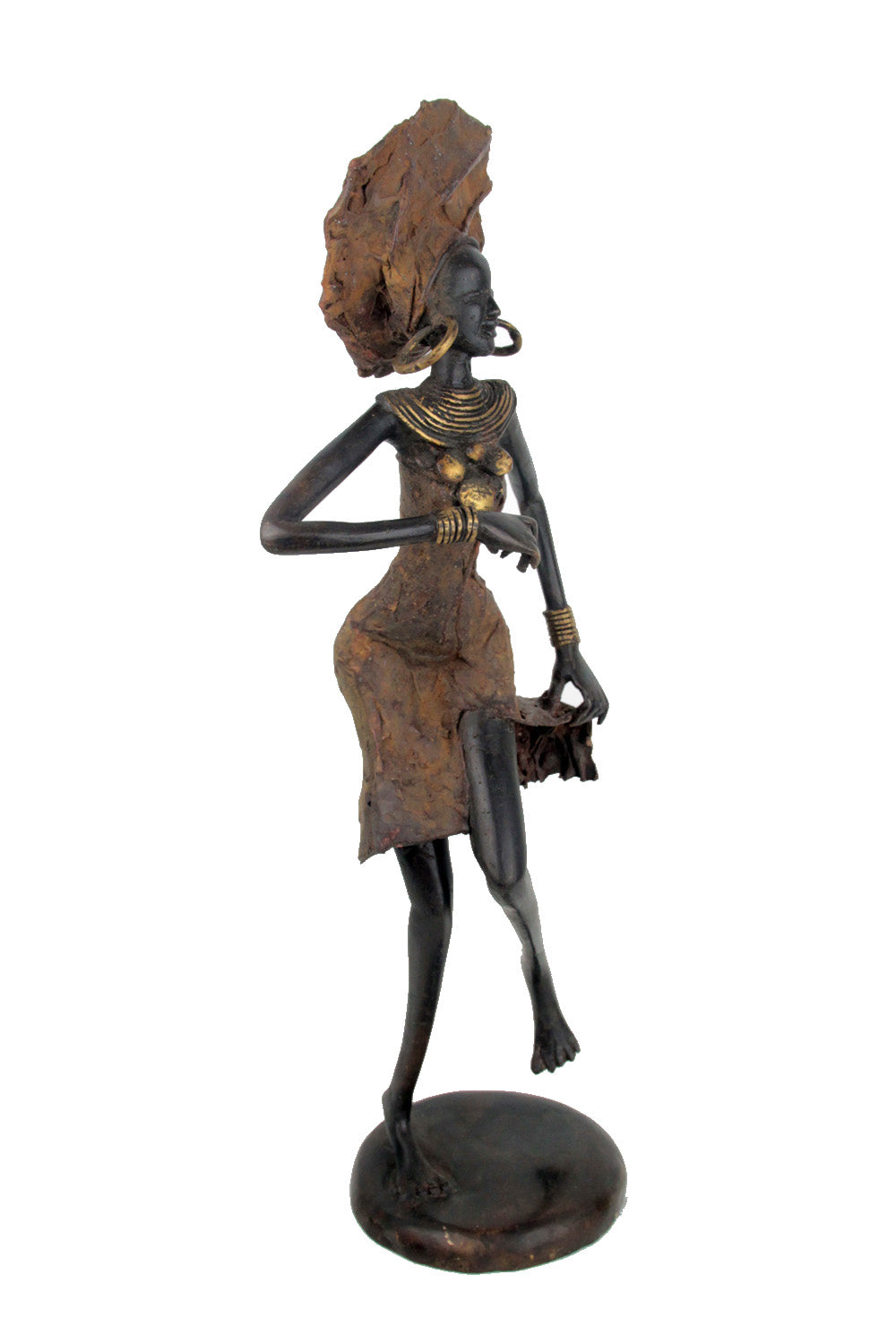 Bronze danseuse 50 cm marron n°2 Bronzes d'Afrique